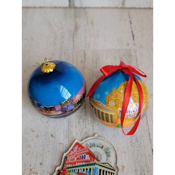 Nashville unique ornament Xmas set hardrock ball - Picture 7 of 8